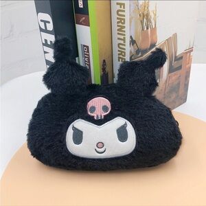 Sanrio Kuromi Black Plush Pencil Case